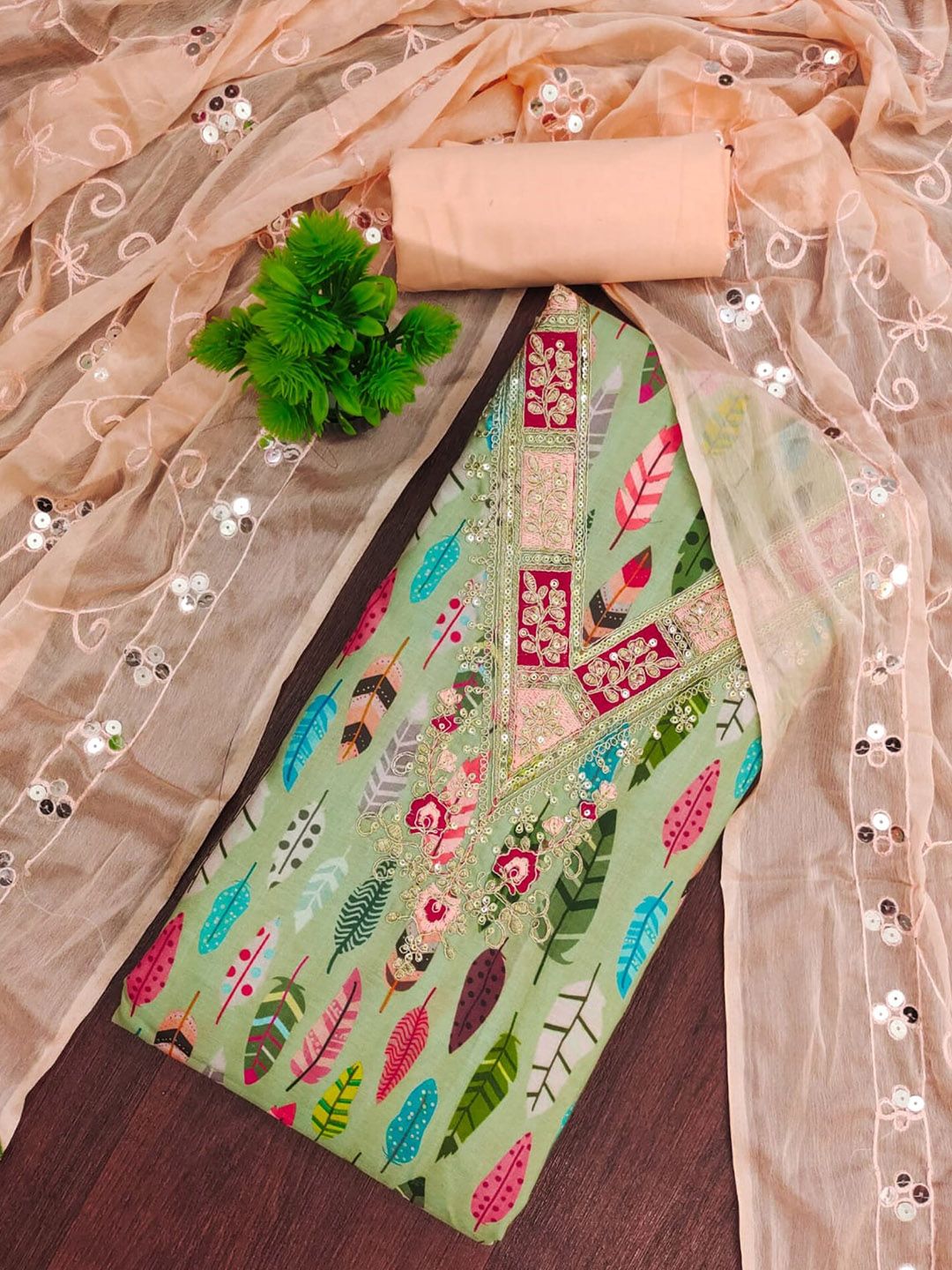 Rangtulika Ethnics Unstitched Dress Material-picture-29