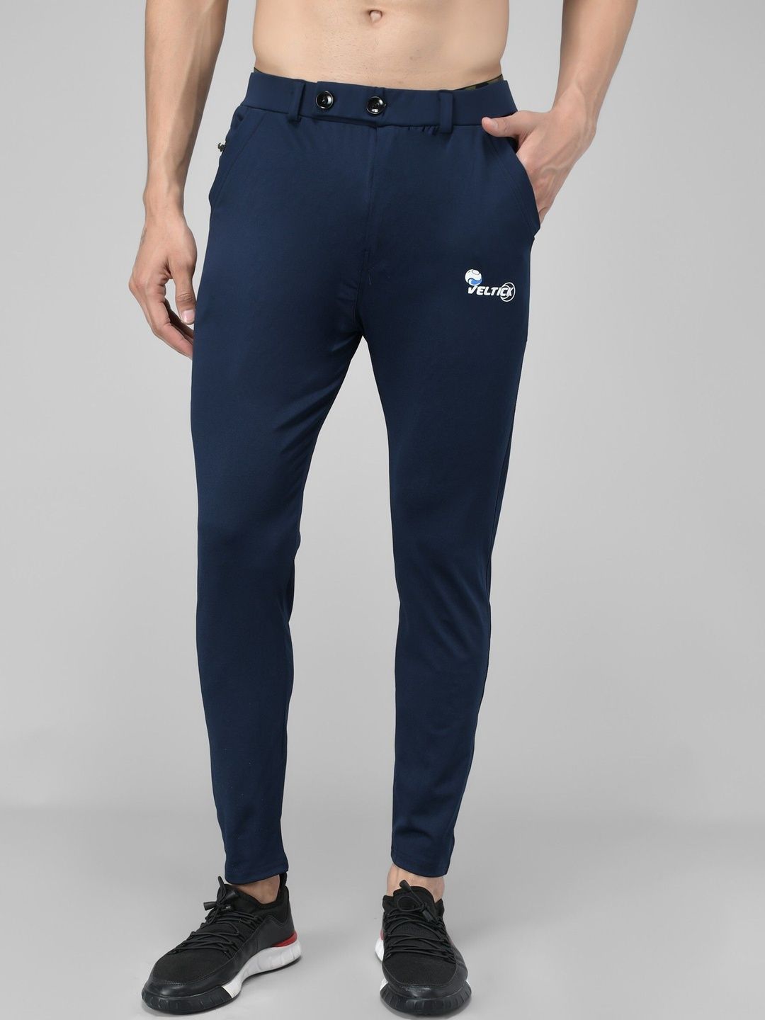 Veltick Men Slim Fit Easy Wash Trousers-picture-49
