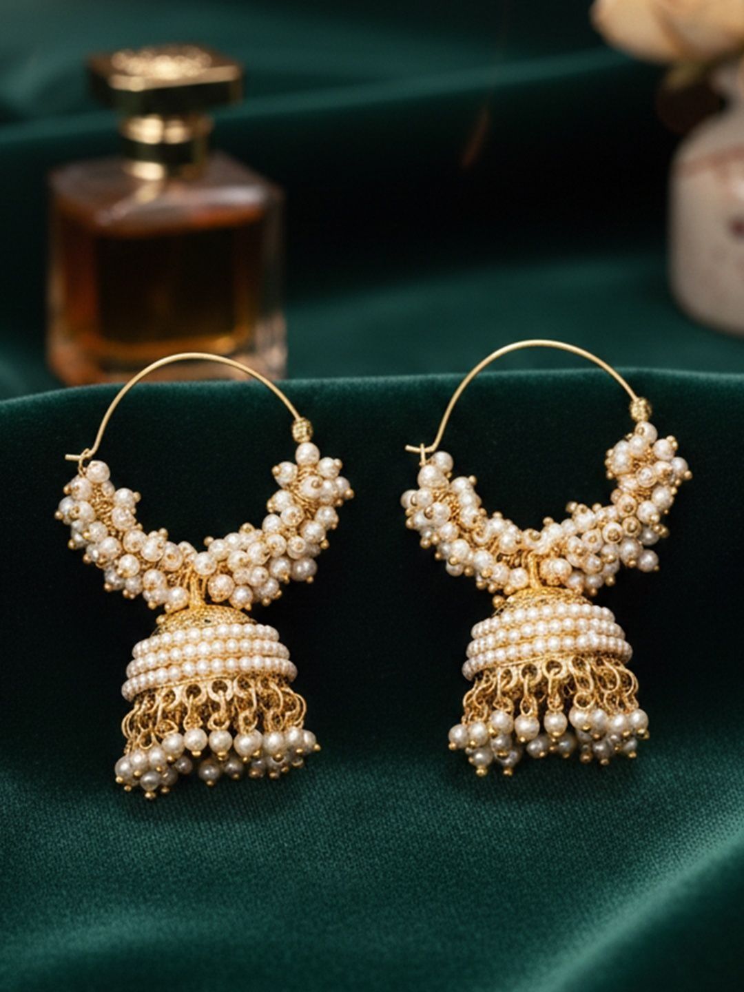 YouBella Geometric Jhumkas Earrings-picture-5