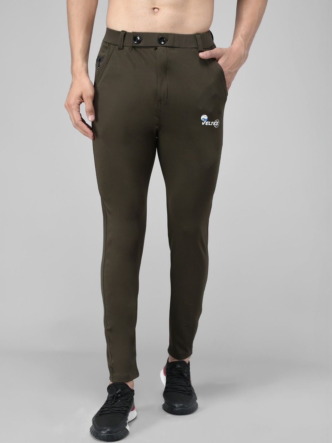 Veltick Men Slim Fit Easy Wash Trousers-picture-28