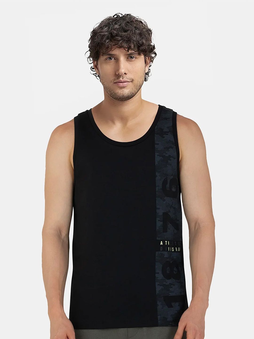 Jockey Super Combed Cotton Rich Graphic Printed Tank Top - 9928-picture-11