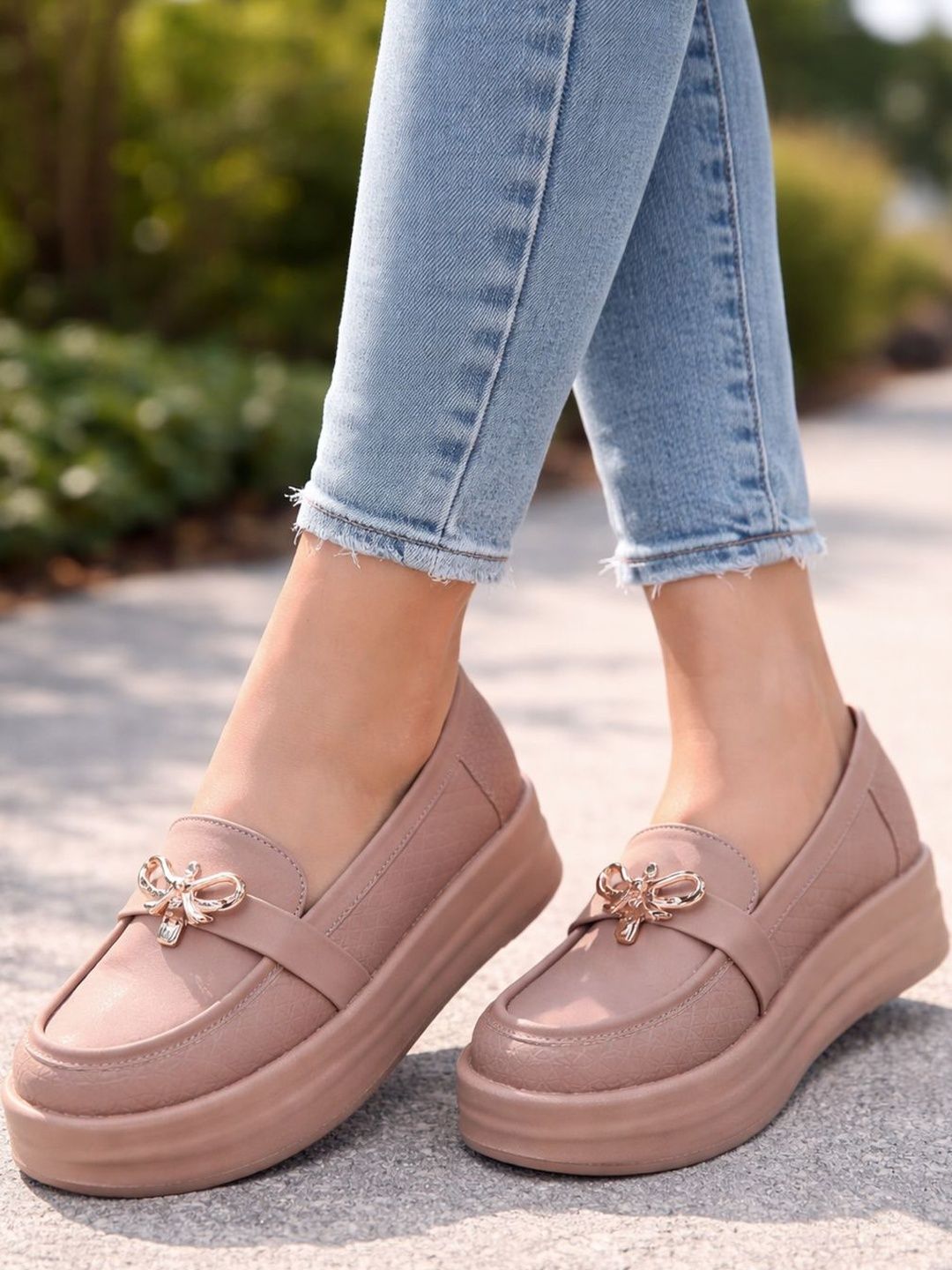 Stylestry Women Textured Loafers-picture-34