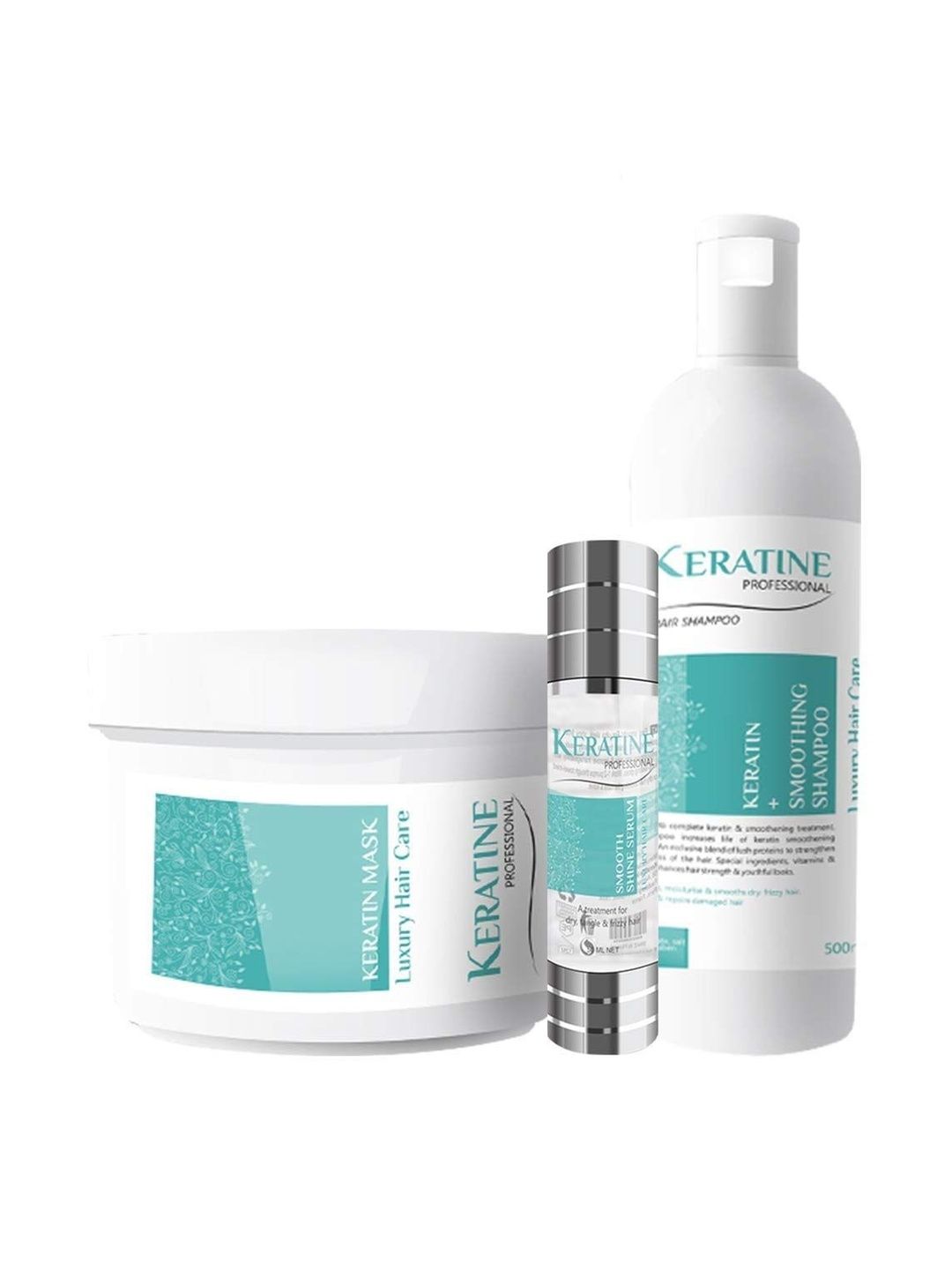 KERATINE PROFESSIONAL Set Of 3 Smoothing Shampoo & Hair Mask - 500ml Each & Serum - 50 ml-picture-49