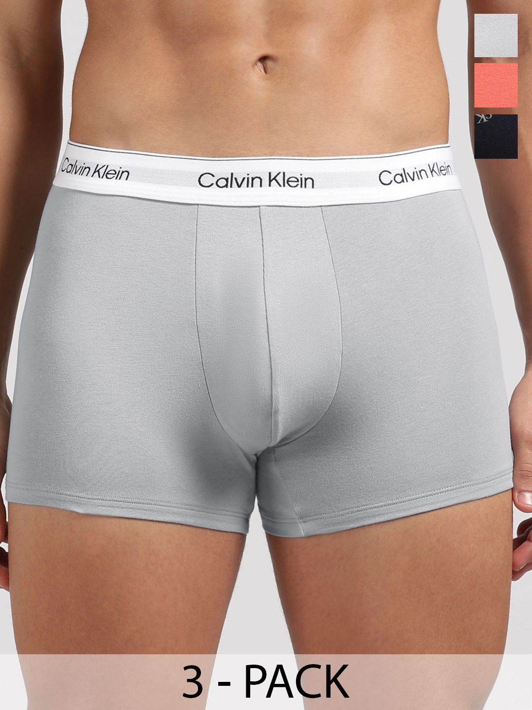 Calvin Klein Underwear Pack of 3 Cotton Blend Printed Trunks-picture-24