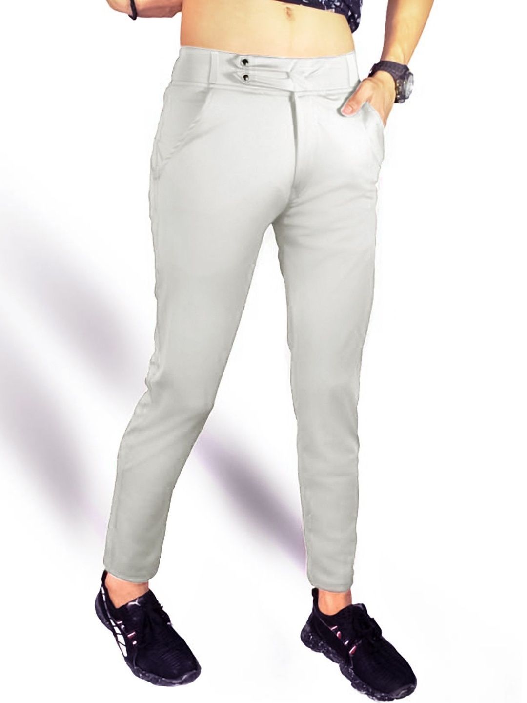 Veltick Men Slim Fit Easy Wash Trousers-picture-37