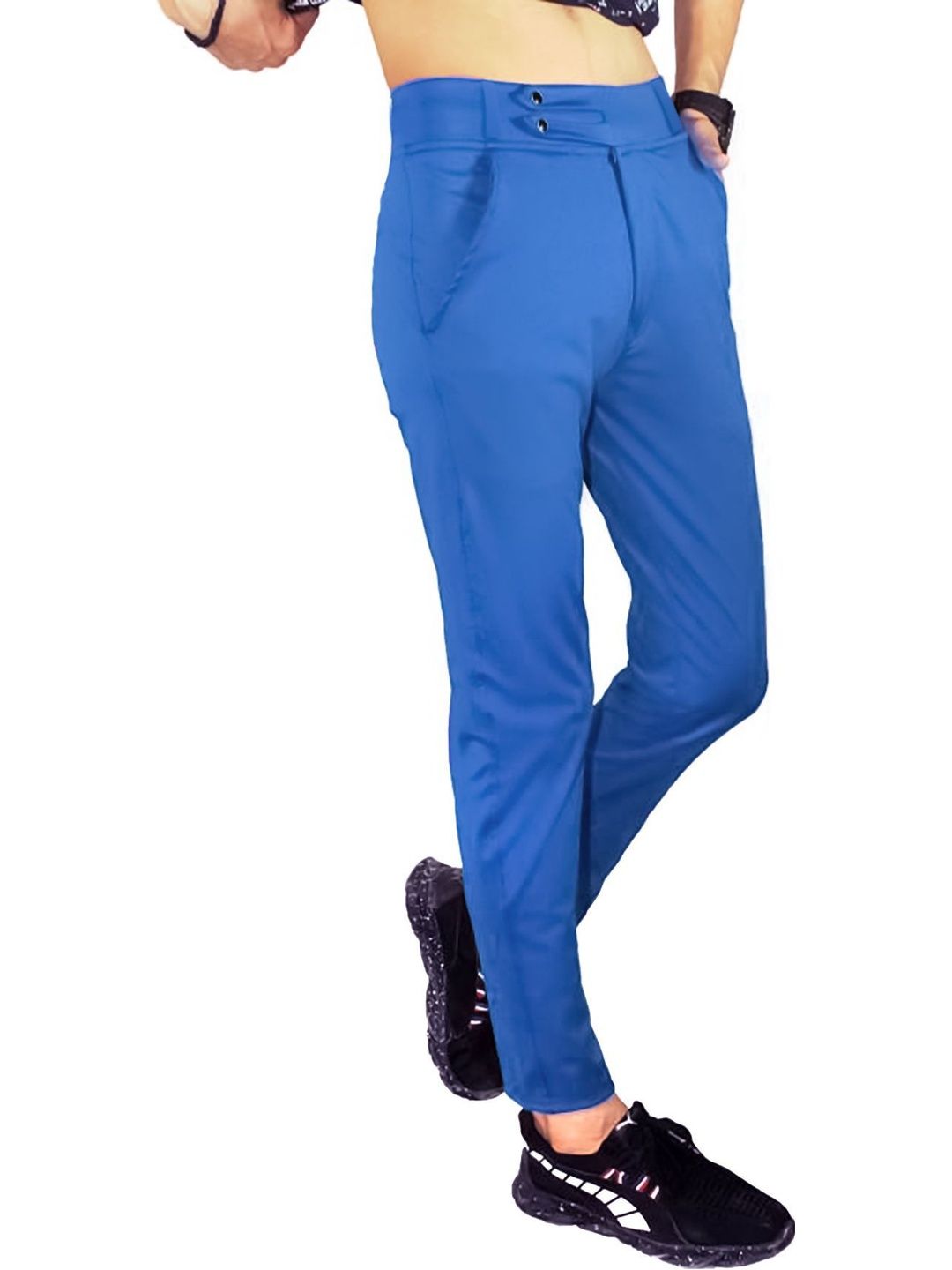 Veltick Men Slim Fit Easy Wash Trousers-picture-55