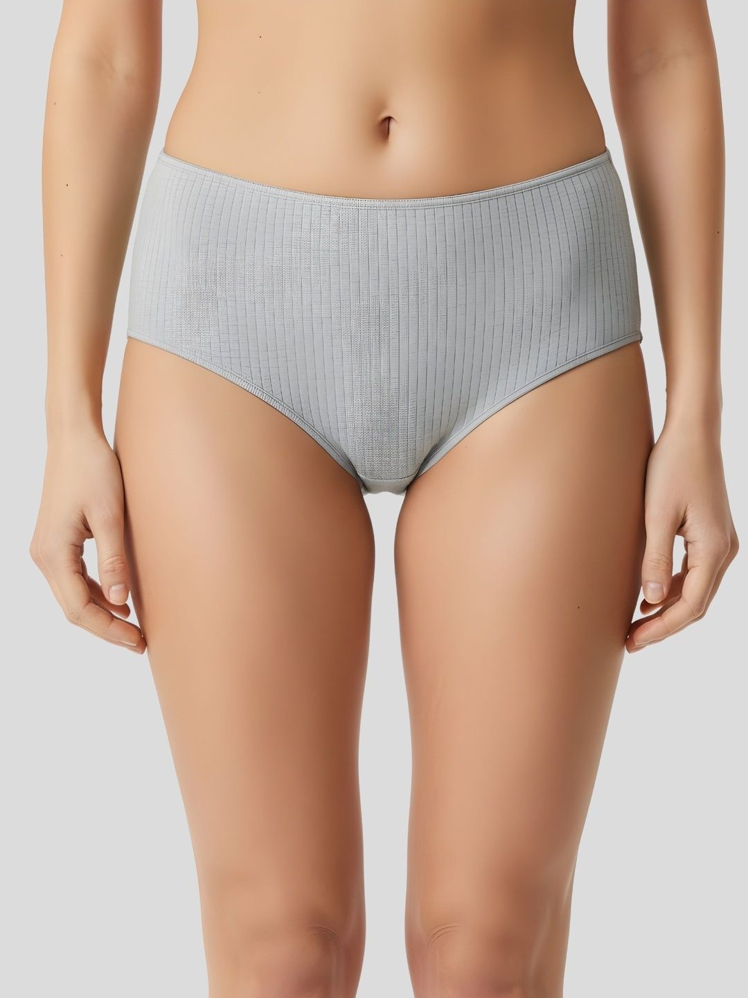 Liigne Women Pack of 6 Self Design Cotton Basic Briefs-picture-51