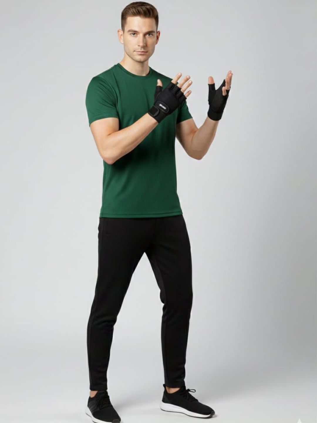 PULP Round Neck Dryfit Plain T-shirt-image-4