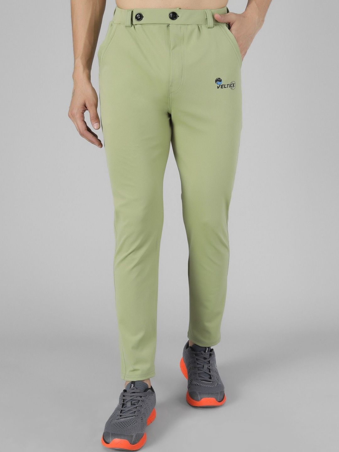 Veltick Men Slim Fit Easy Wash Trousers-image-44