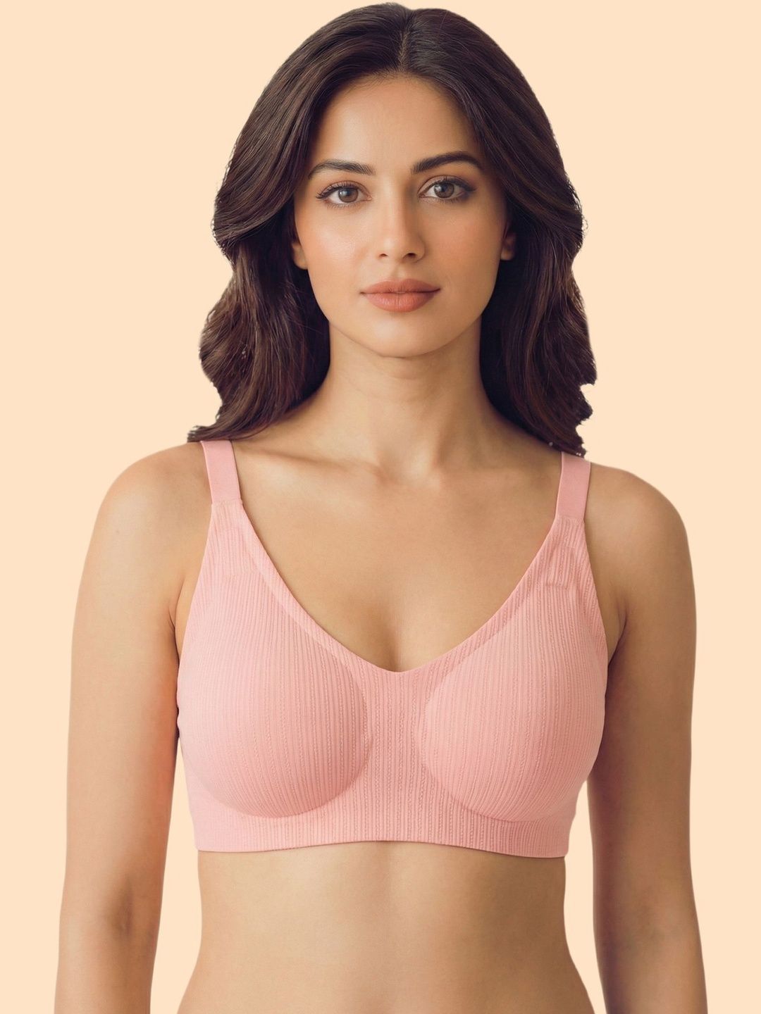 Tweens Textured Polyamide Lightly Padded Non-wired Bonded Bra-picture-15