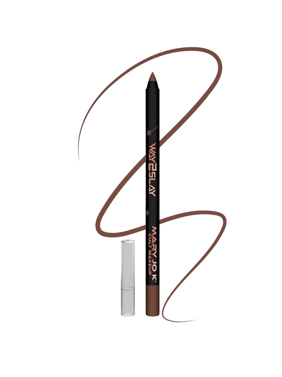 Mary Jo K Matte Lip Liner Pencil Boosted With Castor Oil -1.5 g - Dark Brown - 02-image-15
