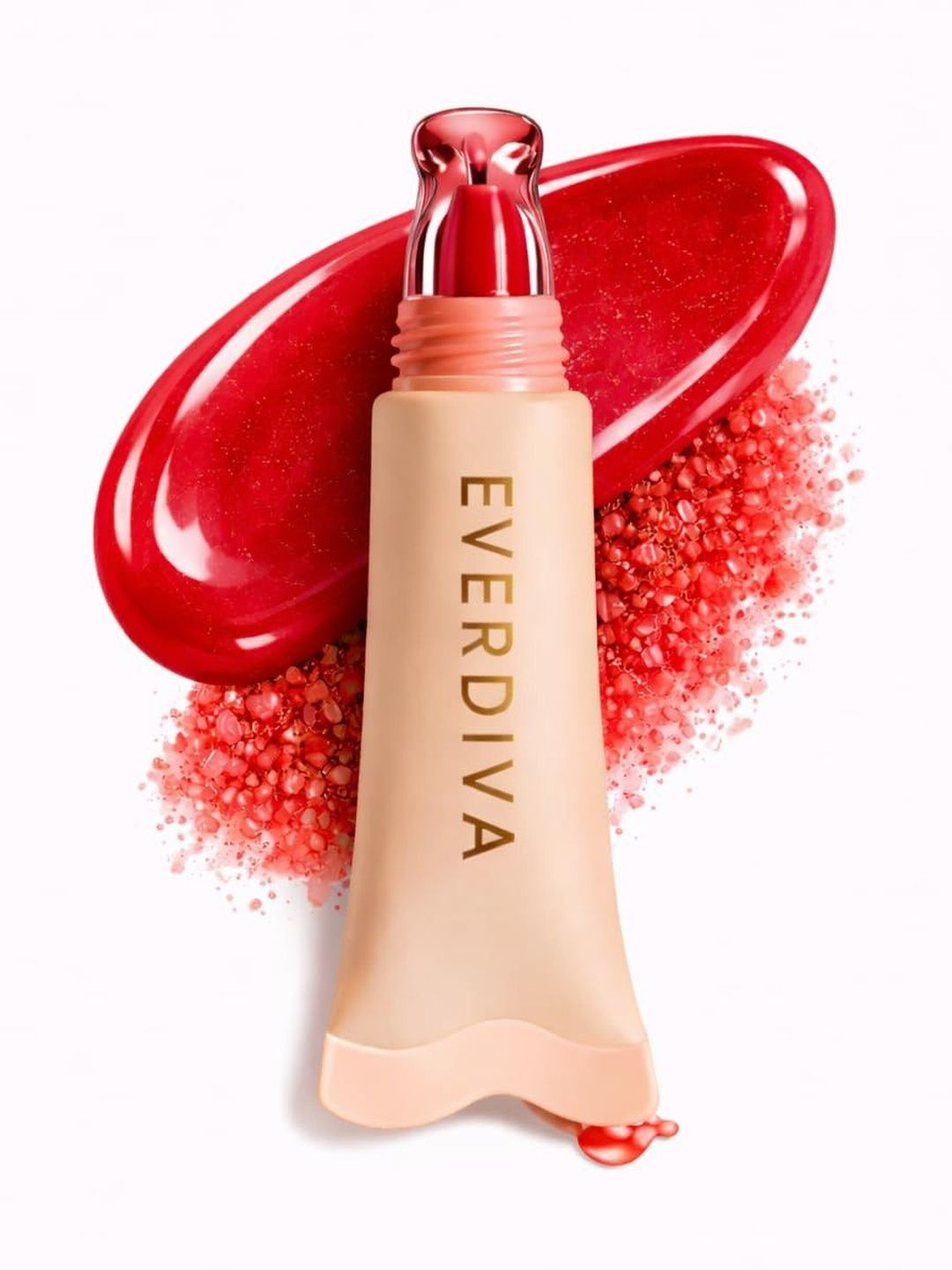 everdiva Non-Sticky Hydrating Lip Gloss - 20 ml - Poppy Red-image-21
