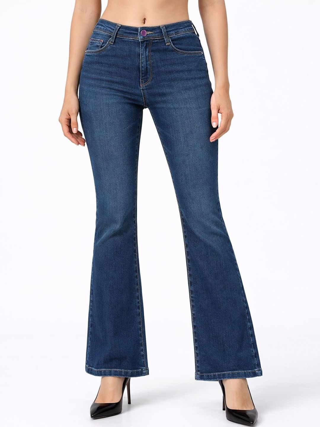 Kraus Jeans Women Flared High-Rise Jeans-picture-25