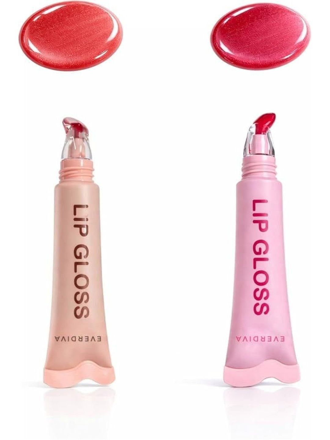 everdiva Set Of 2 Non-Sticky Hydrating Lip Gloss - 20 ml Each - Light Brown & Velvet Magen-image-3
