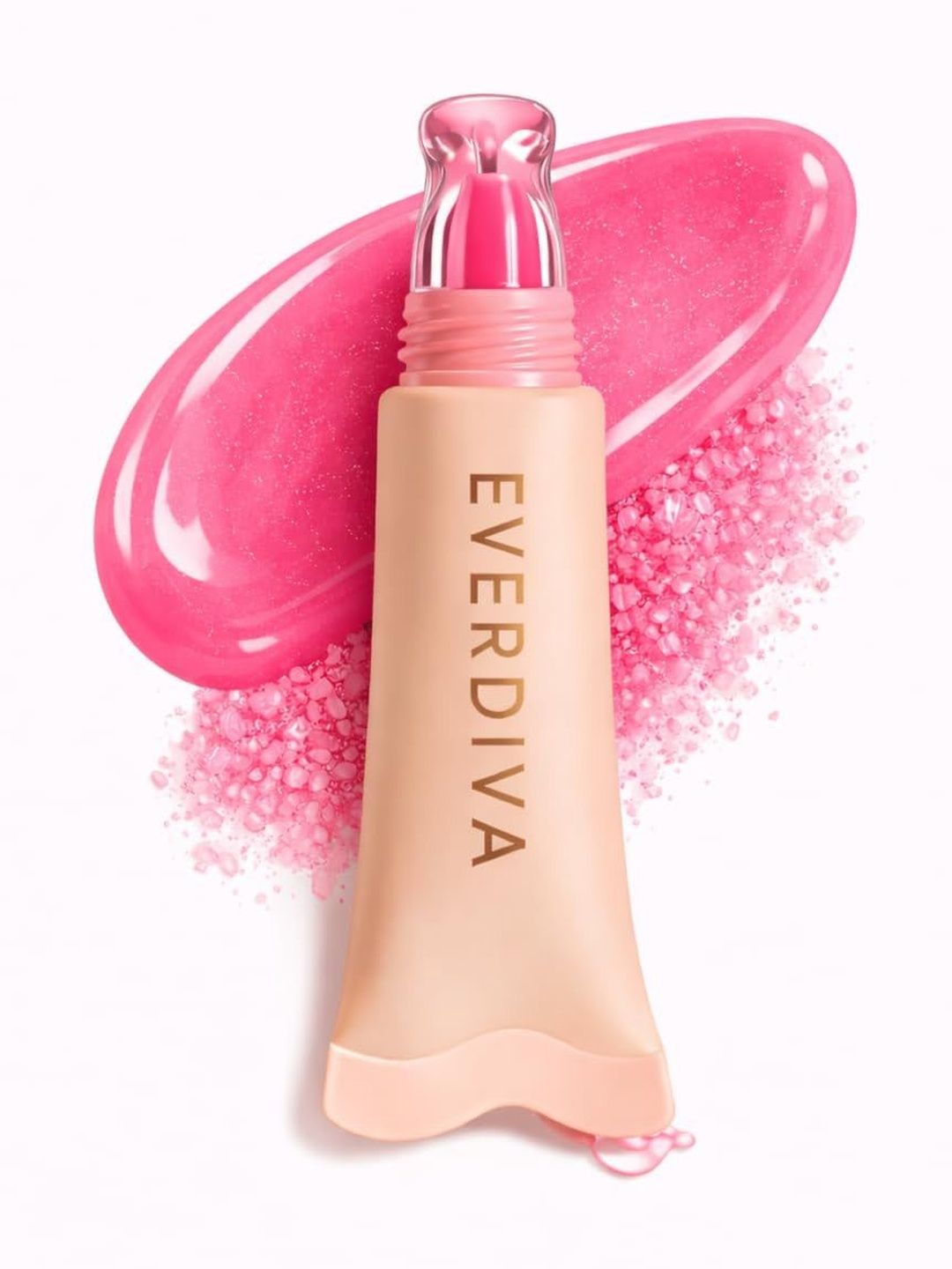 everdiva Non-Sticky Hydrating Lip Gloss - 20 ml - Pink Sugar-picture-53