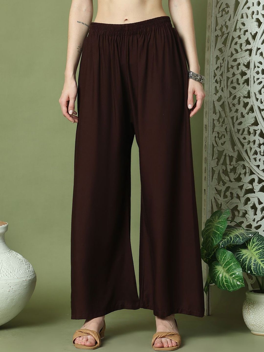 KALINI Women Flared Ethnic Palazzos-picture-47