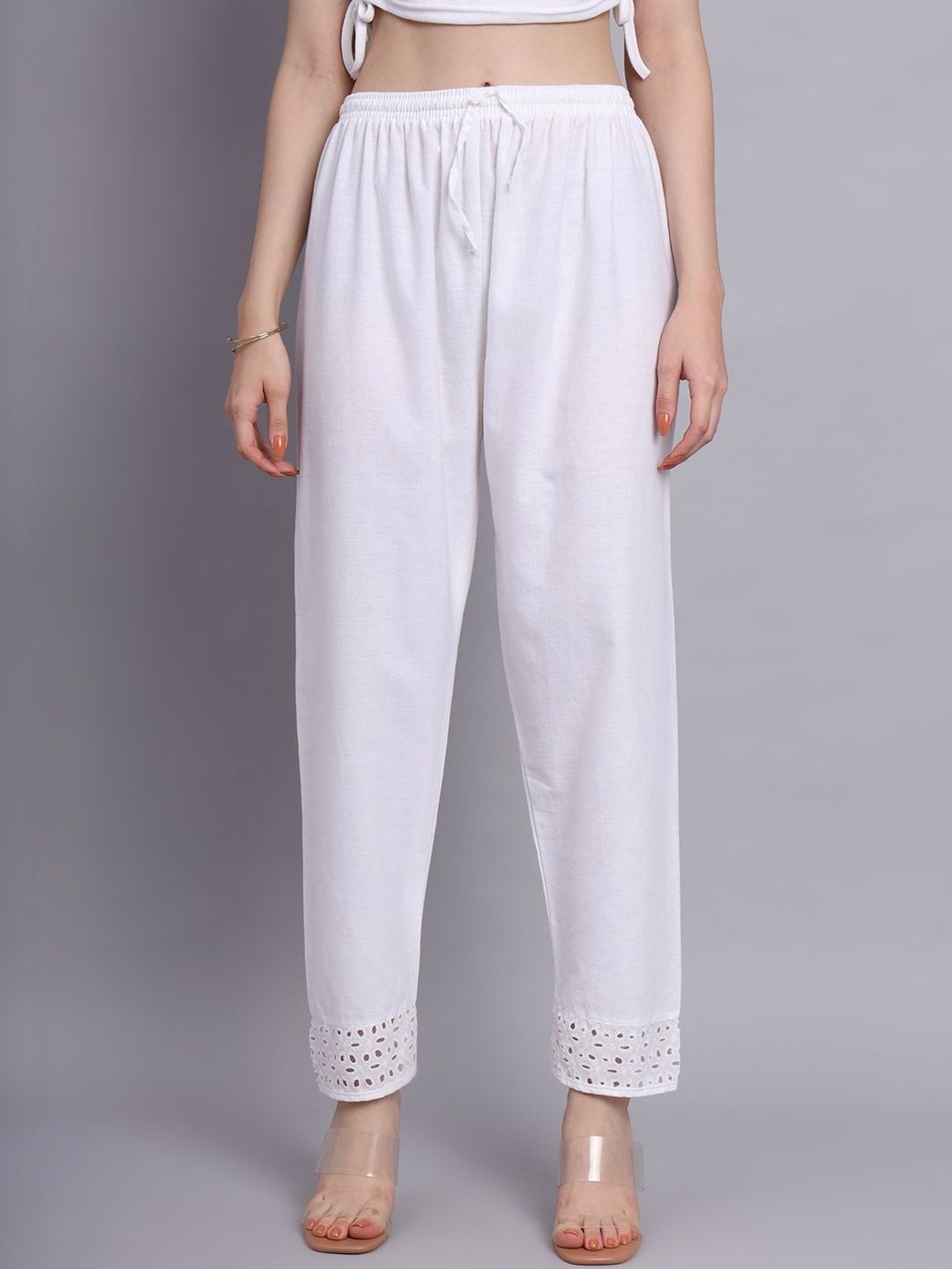 DEIFIC Women Knitted Ethnic Palazzos-image-15