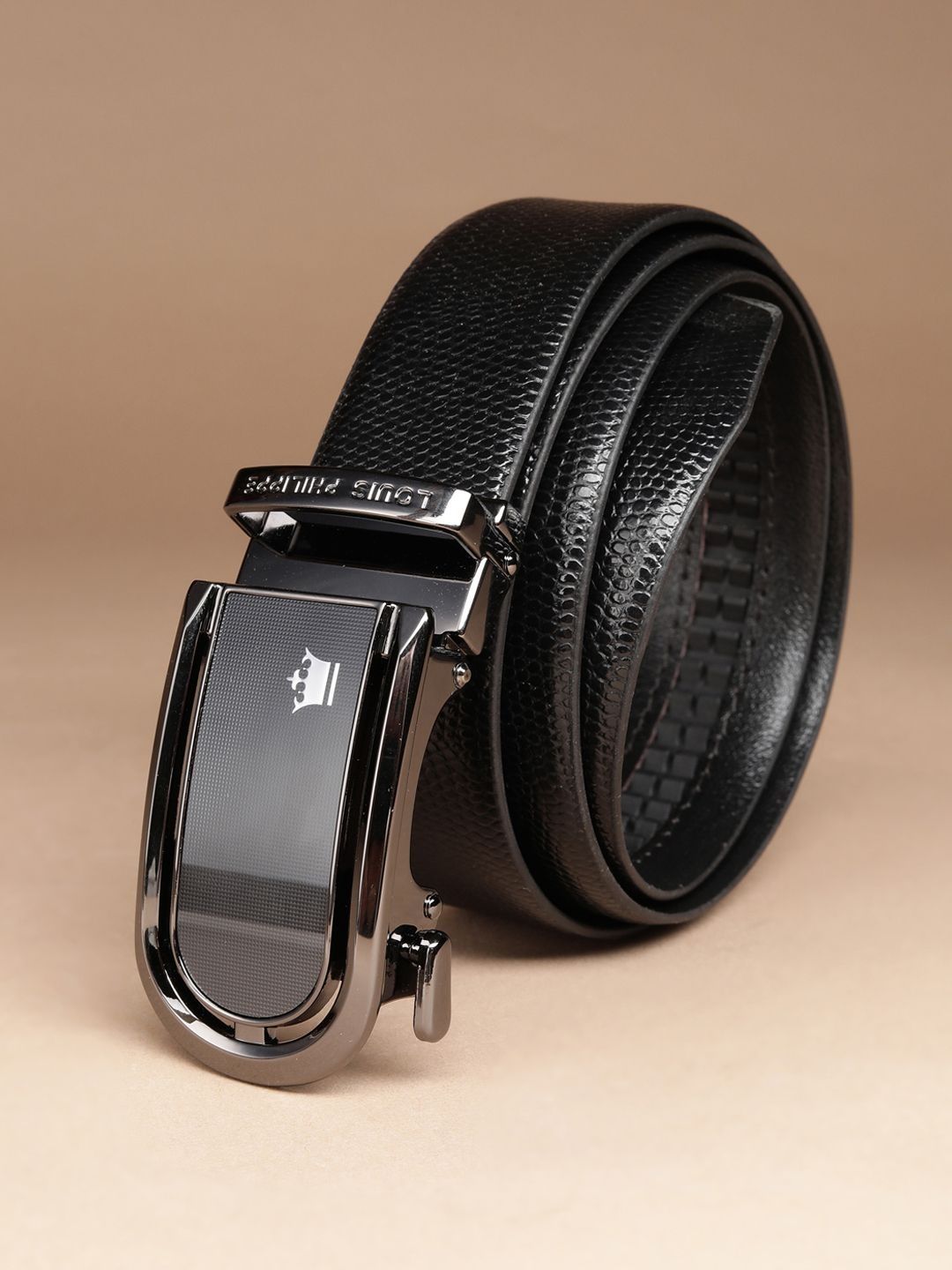 Louis Philippe Men Textured Leather Formal Belt-picture-37
