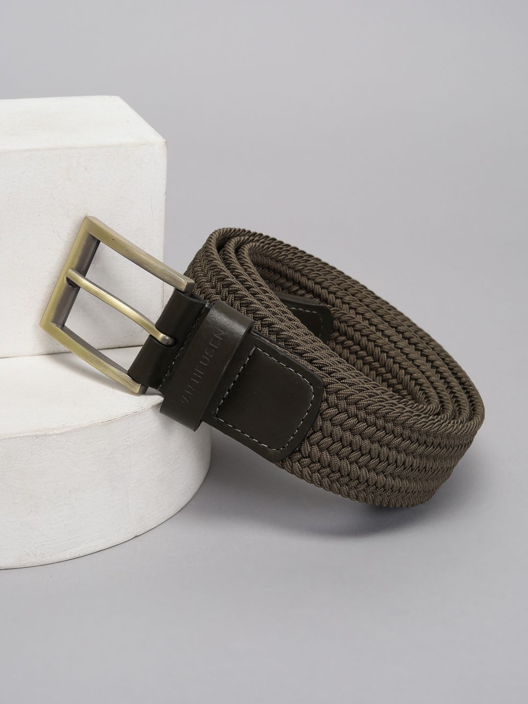 Van Heusen Men Textured Leather Belt-picture-58