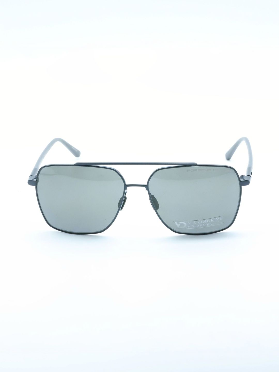 PORSCHE DESIGN Men Grey Lens & Blue Aviator Sunglasses with-image-7