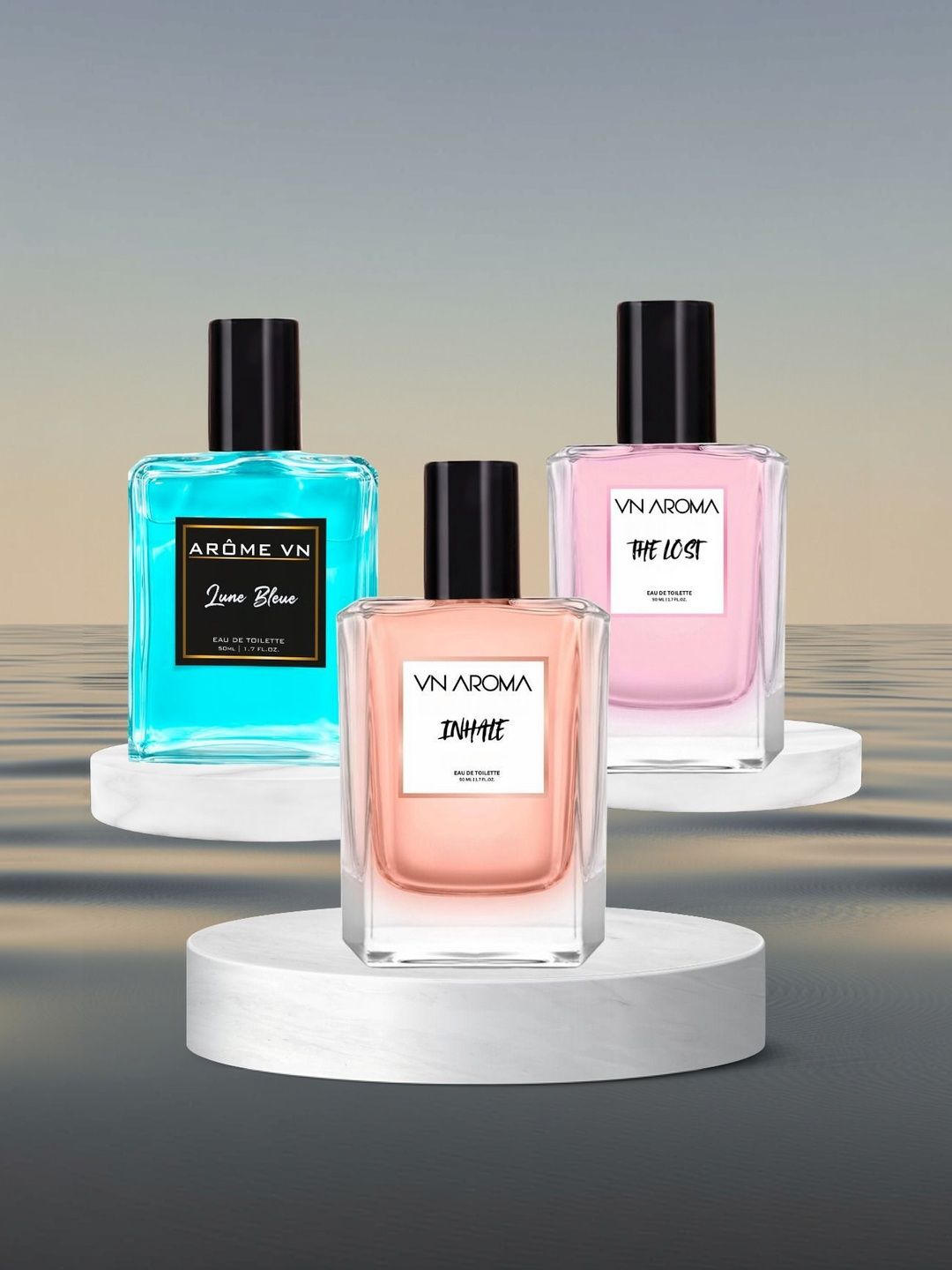 Vn aroma Set Of 3 Lune Bleue The Lost & Inhale EDT - 50 ml Each-picture-50
