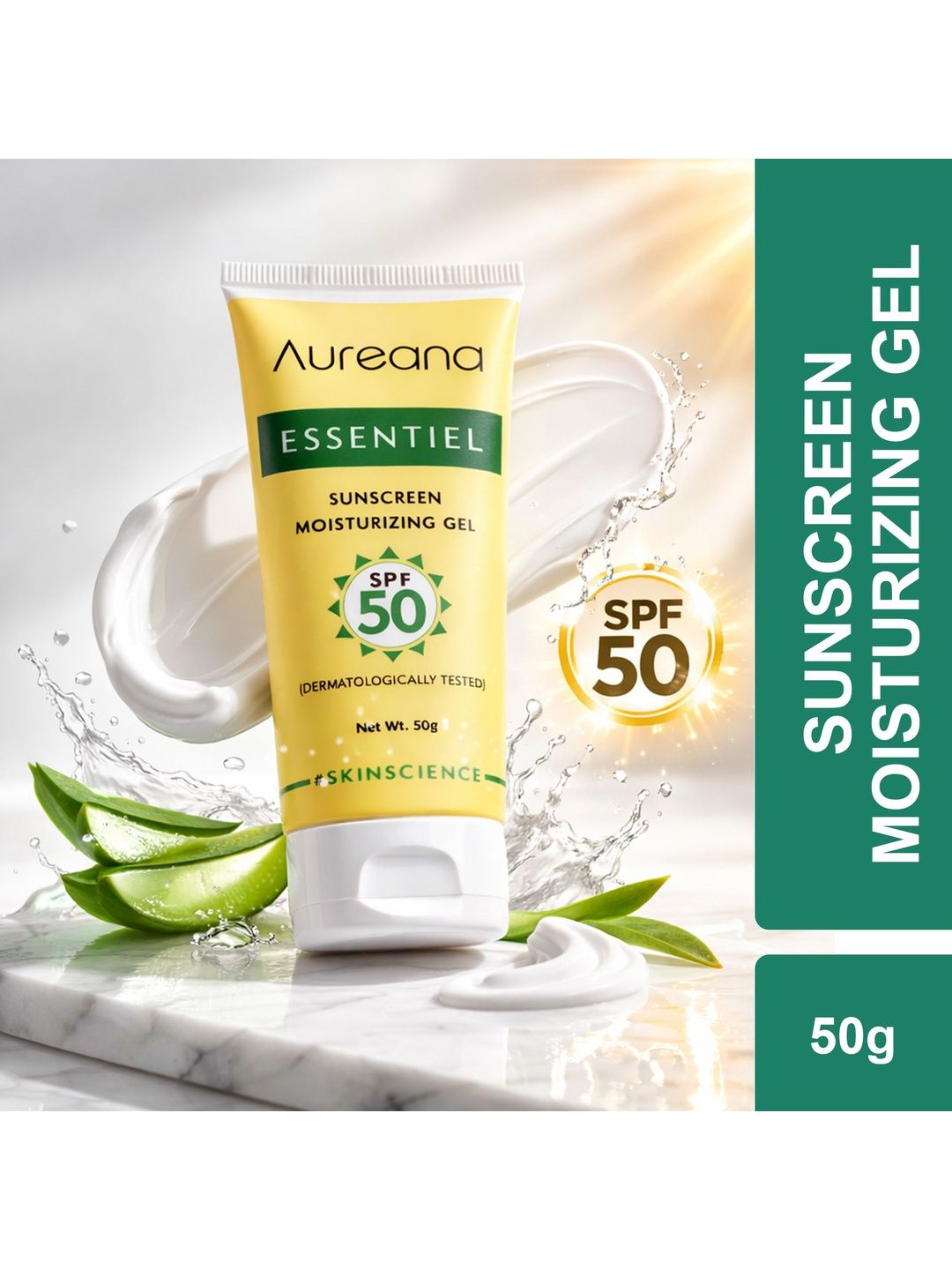 Aureana Sunscreen Moisturizing Gel SPF 50+++- 50 g-picture-48