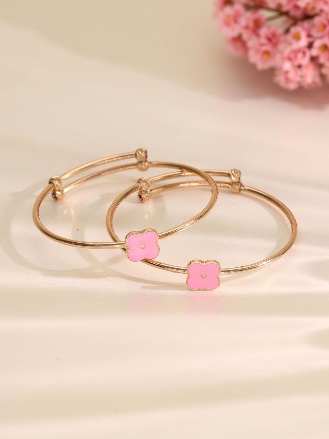 P N GADGIL JEWELLERS Kids 18KT Gold Bangle - 5.853 g-image-24