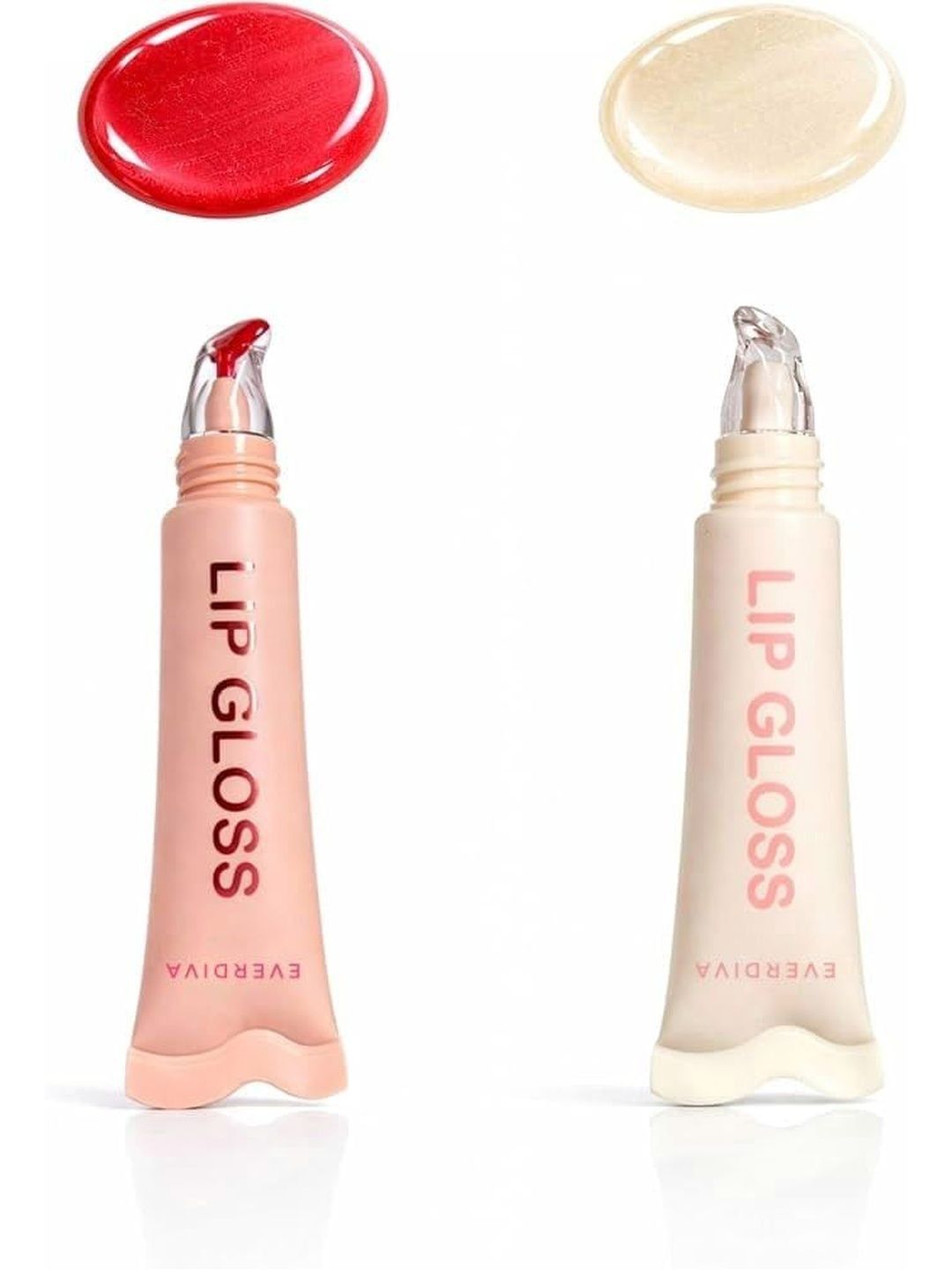 everdiva Set Of 2 Long Lasting & Non Sticky Lip Gloss - 20 ml Each - Royal Red-Clear-image-39