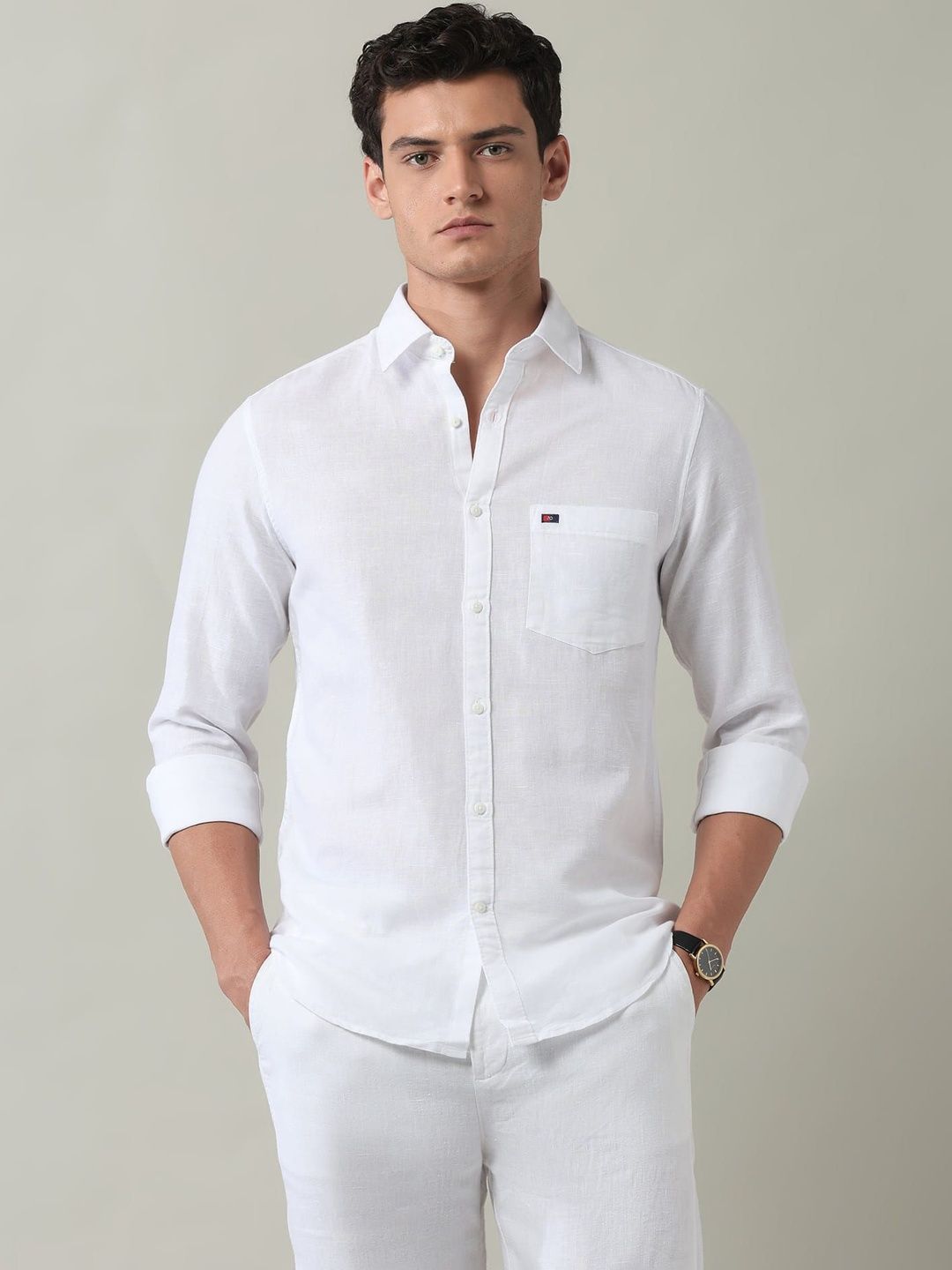 AD By Arvind Solid Regular Fit Shirts-picture-20