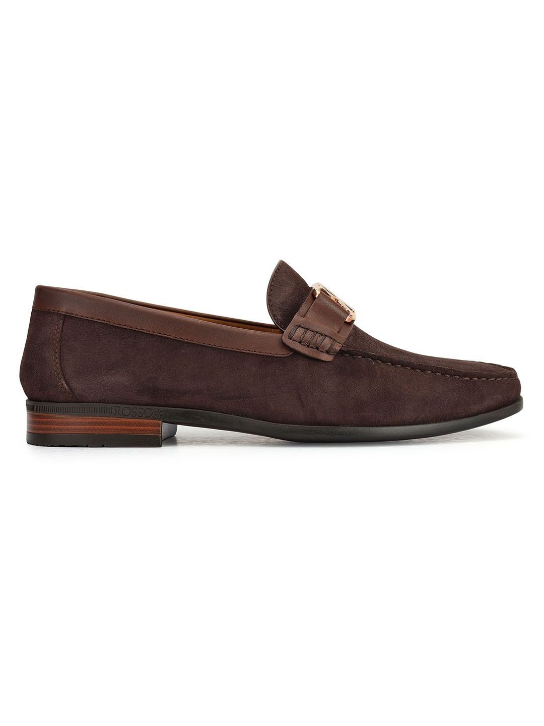 ROSSO BRUNELLO Men Leather Slip-On Formal Loafers-picture-30