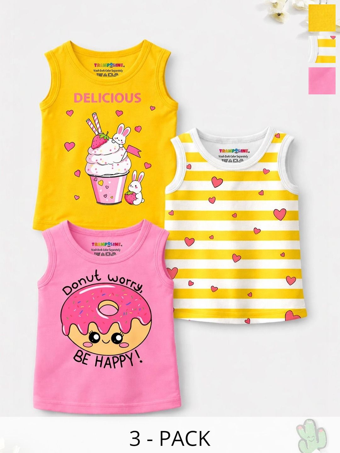 YK X Trampoline Girls Cotton Tshirts-picture-2