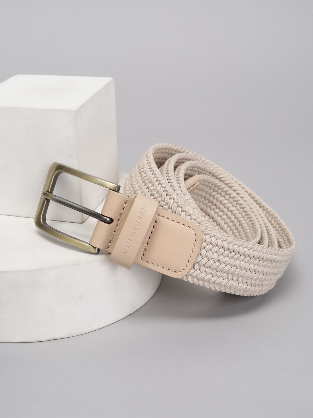 Van Heusen Men Textured Leather Belt-picture-53