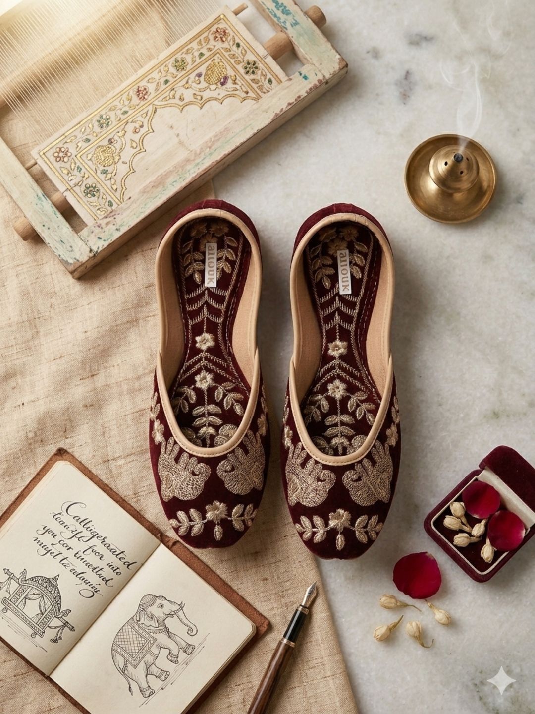 Anouk Women Embellished Ethnic Mojaris Flats-picture-21