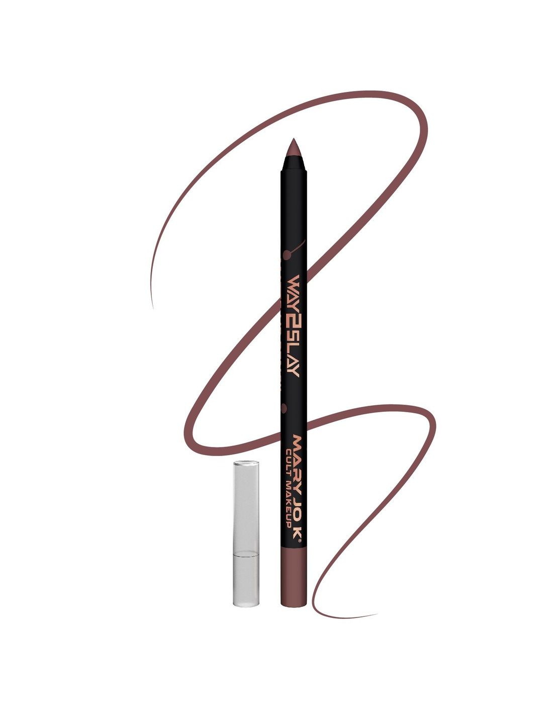 Mary Jo K Matte Lip Liner Pencil Boosted With Castor Oil -1.5 g - Deep Brown - 08-image-48