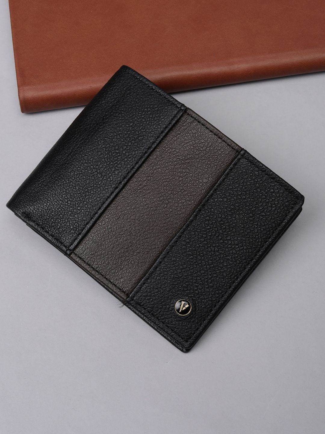 Van Heusen Men Colourblocked Leather Wallets-picture-22