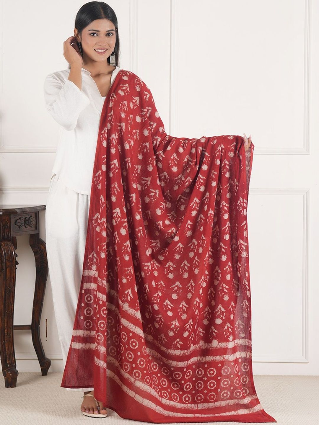 Style Shoes Printed Block Print Dupatta-image-9