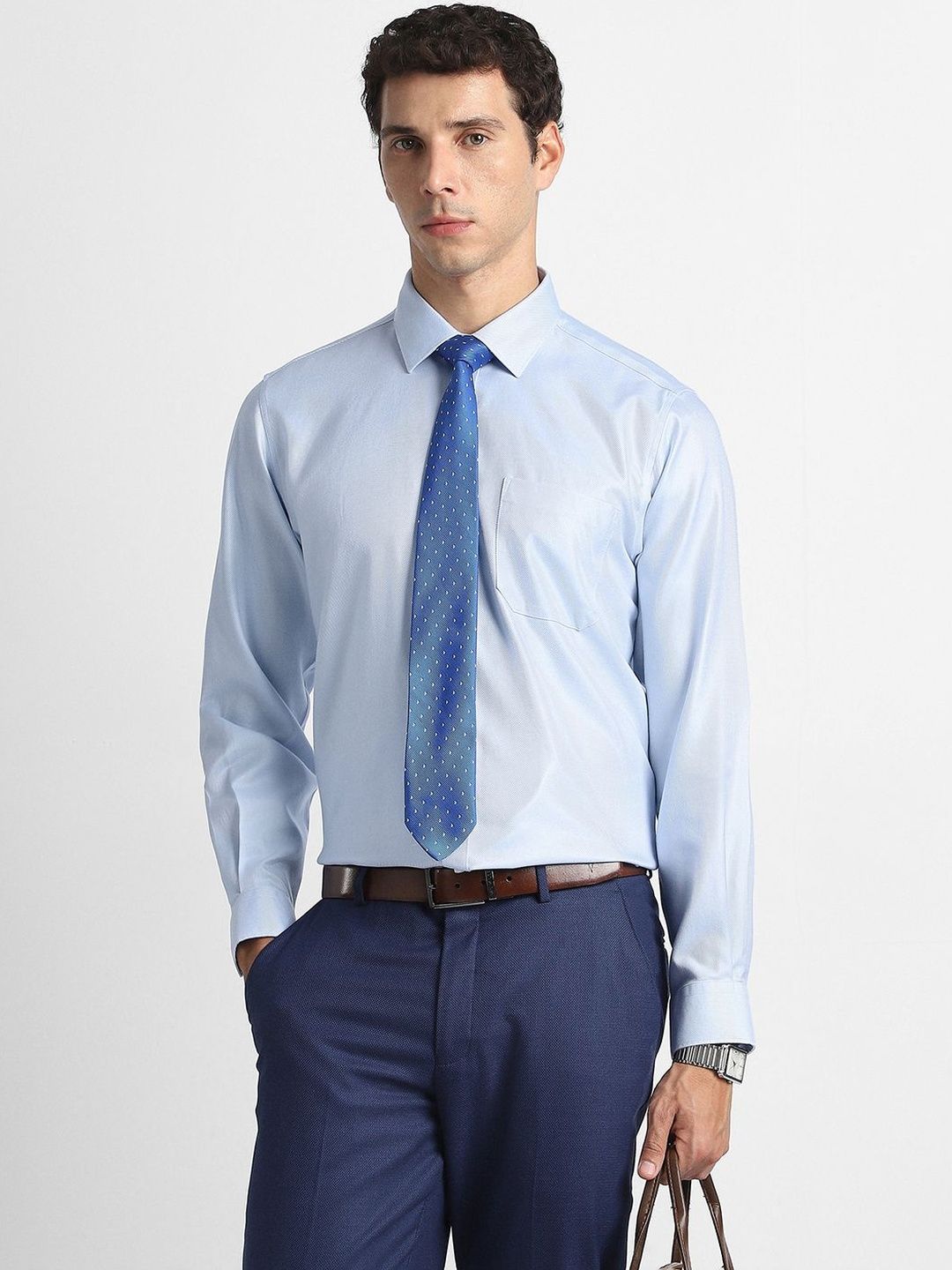 Van Heusen Striped Spread Collar Slim Fit Shirt-picture-39