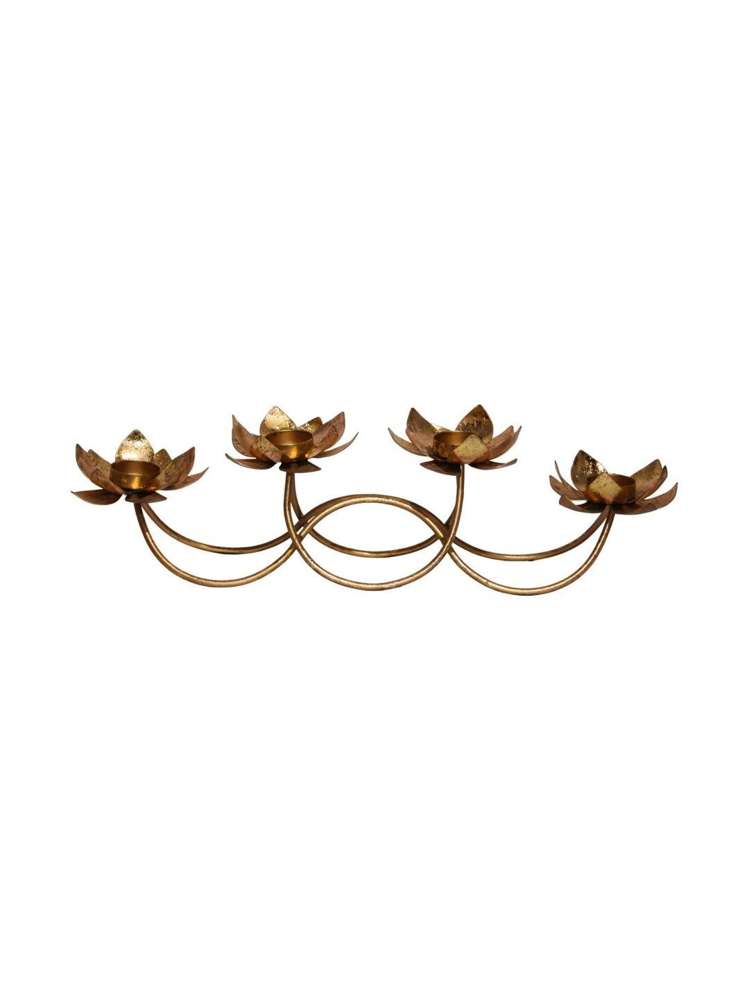 Navakrti Gold-Toned Candle Holder-image-5