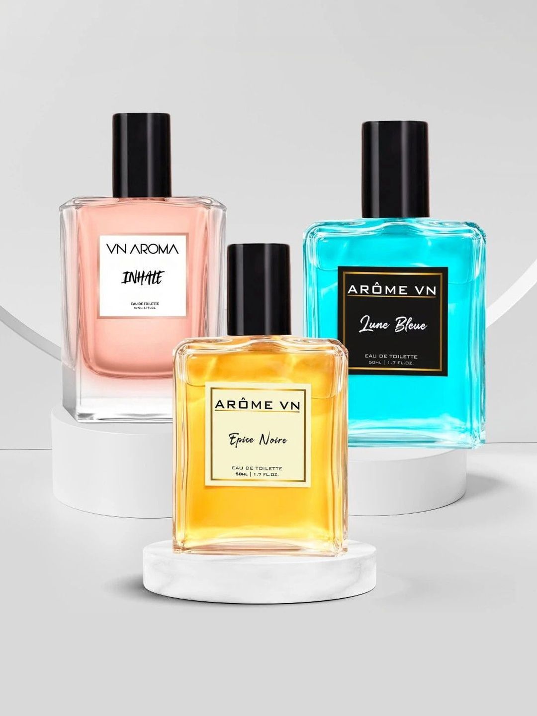 Vn aroma Set Of 3 Inhale Epice & Lune Bleue Long Lasting Eau De Toilette - 50 ml Each-picture-44