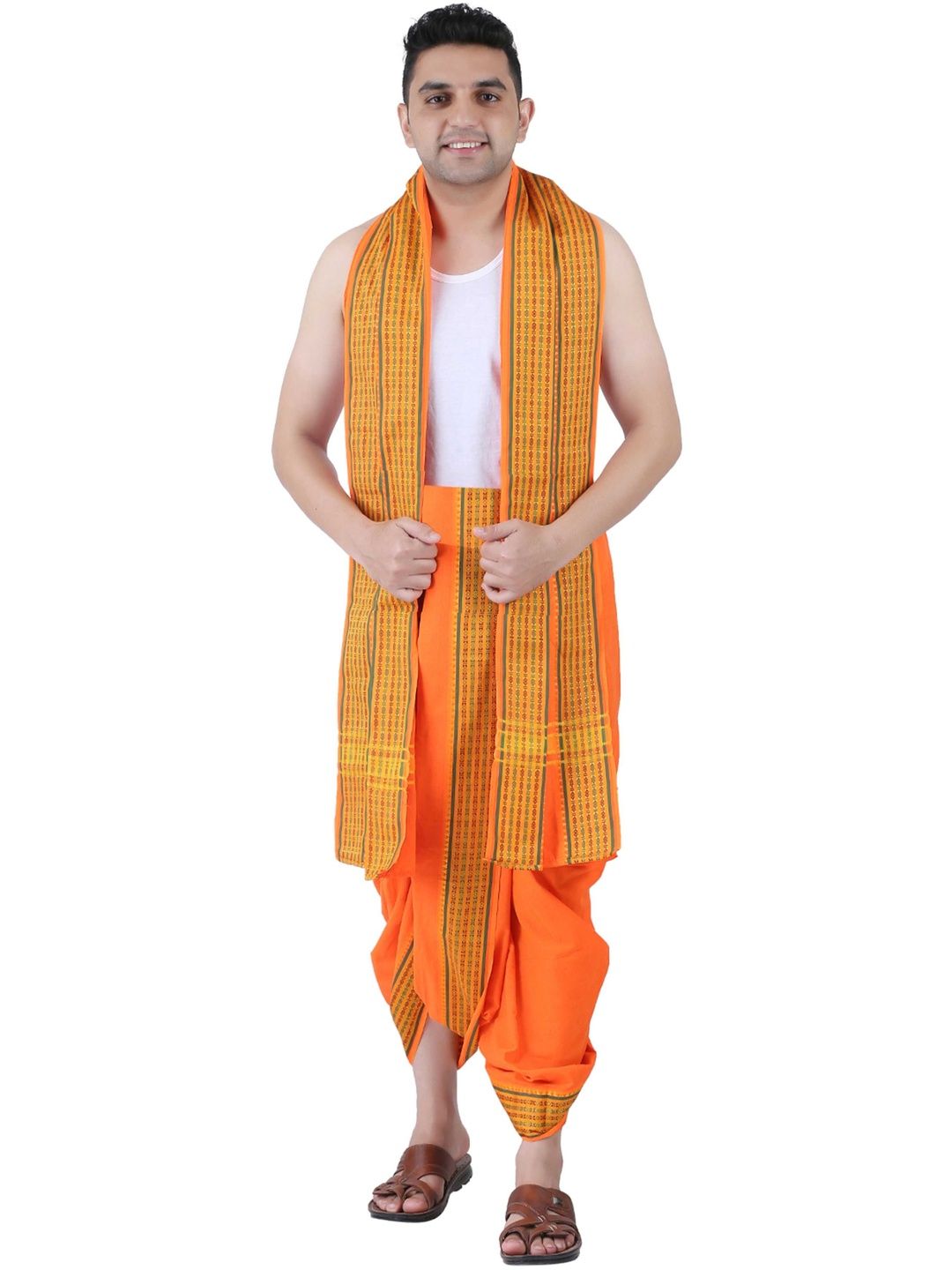 PRAKASAM COTTON Men Cotton Dhoti Dhotis-picture-31