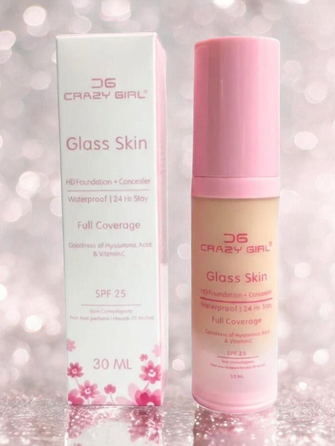 Crazy Girl HD Base Liquid Foundation + Concealer - 30 ml - 102-image-20
