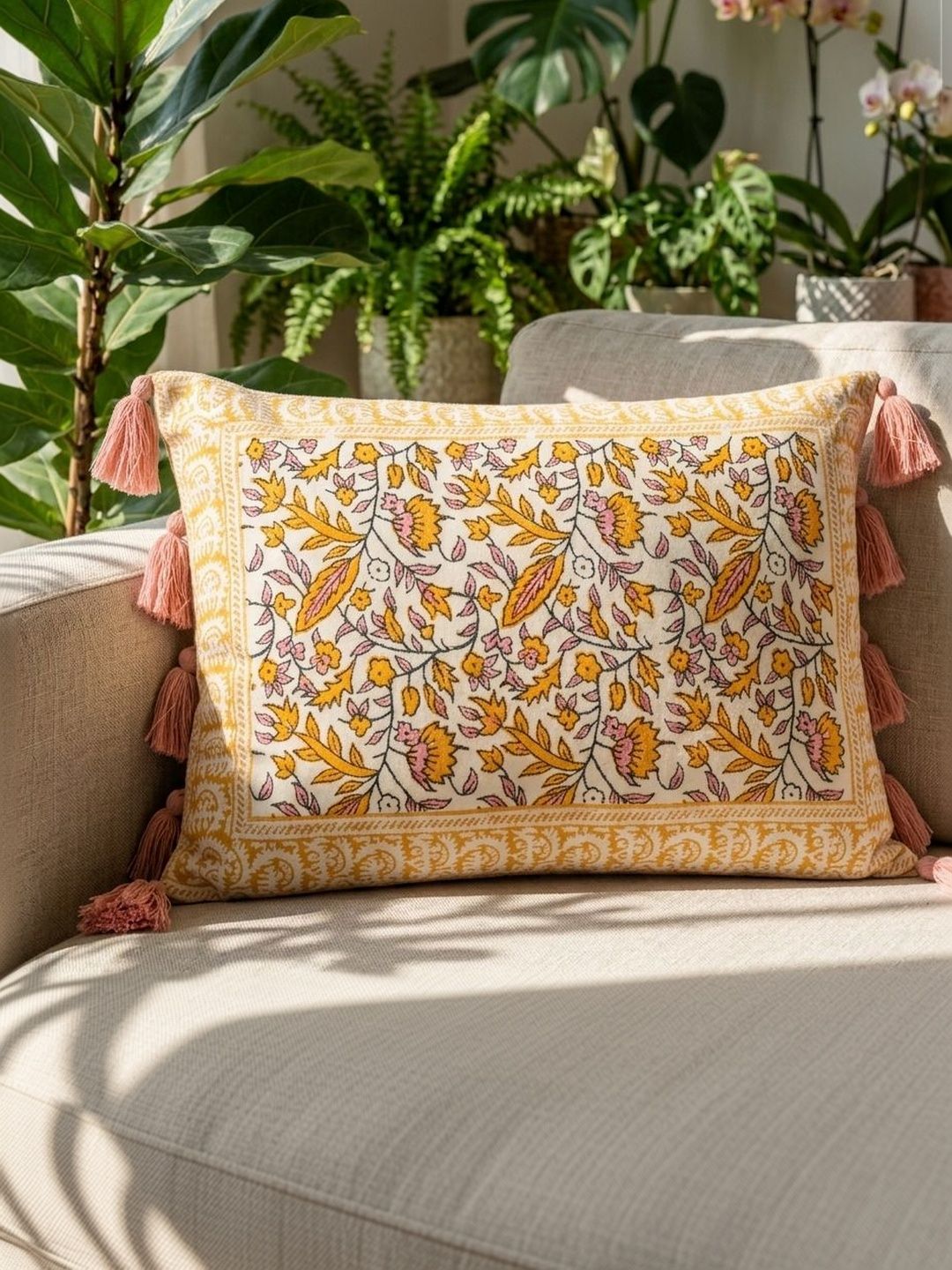 Myntra Elegant Homes Multicoloured Rectangle Cushion Covers-picture-46