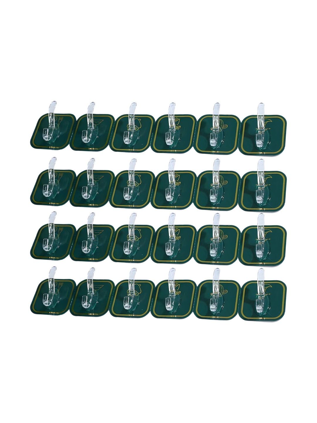 BESTZONE RETAIL MALL 4-Pcs Green & Transparent Hanger Holder Hooks-picture-27