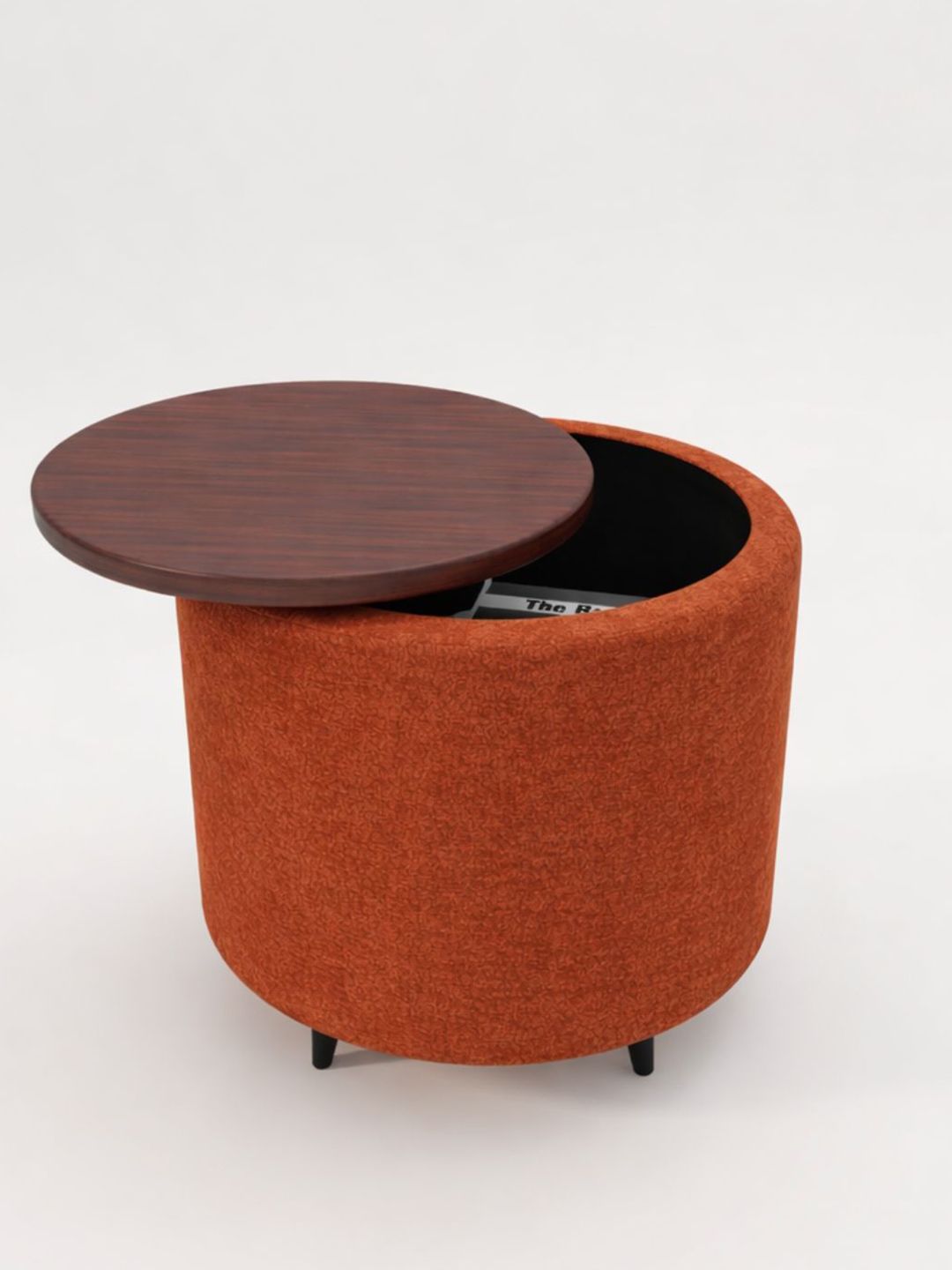Horizontal Eight Brown Round Ottomans-picture-37