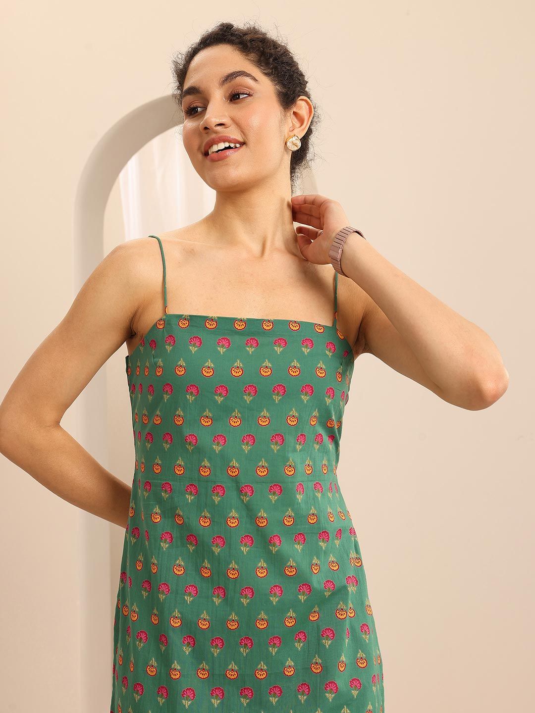 Libas Floral Printed Square Neck Kurti-picture-20