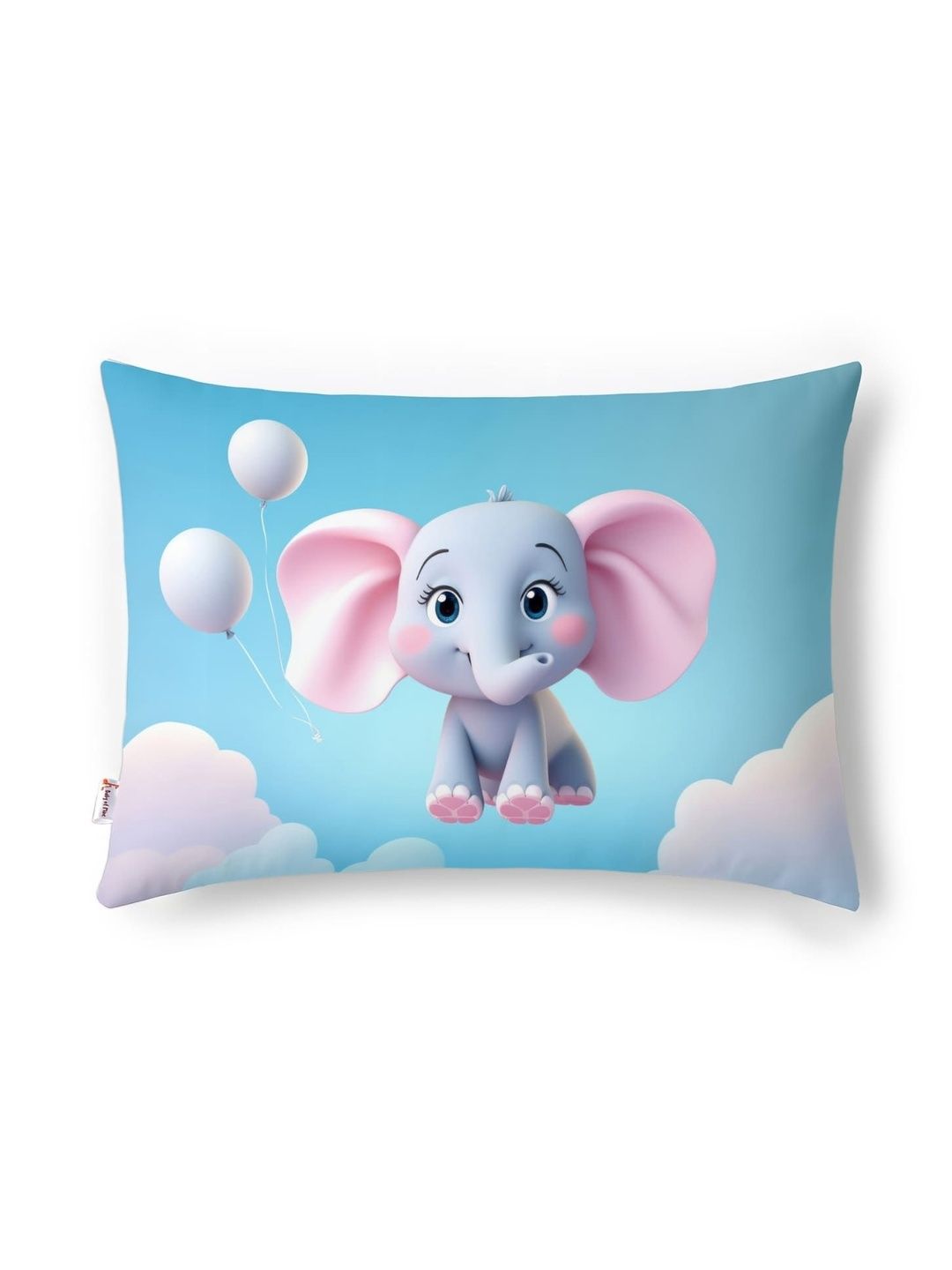 Baby Of Mine Blue Fibre Filled Faux Velvet Ultra Soft Baby Pillow-picture-10