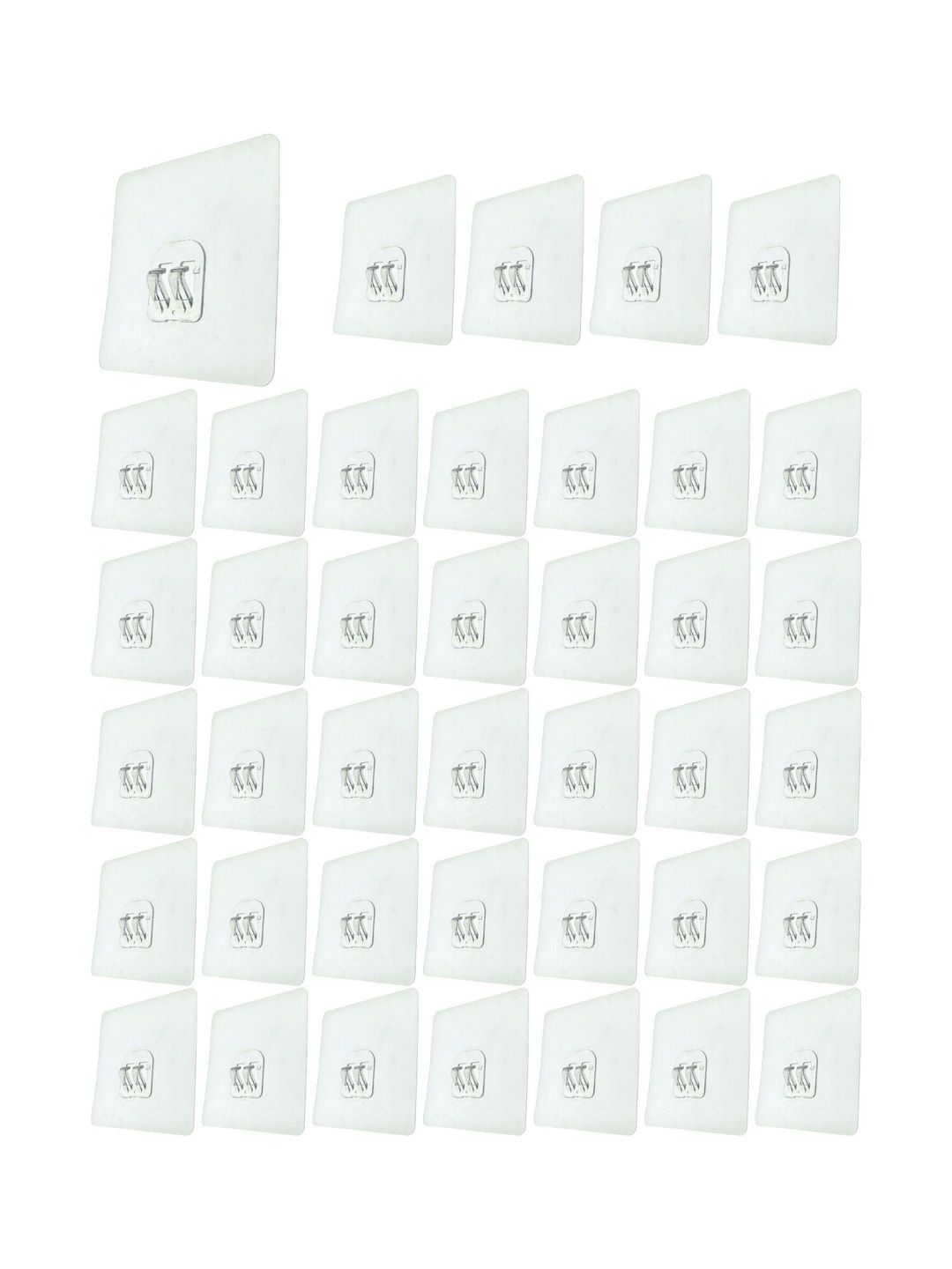 BESTZONE RETAIL MALL 40-Pcs Transparent Self Adhesive Wall Hooks-picture-33