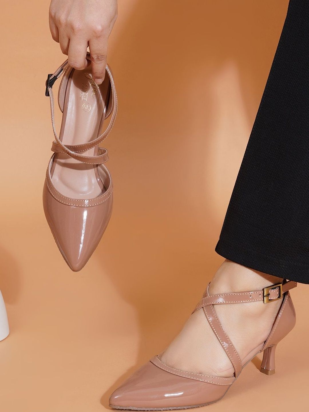 JM Looks Embellished Kitten Sandals-image-15