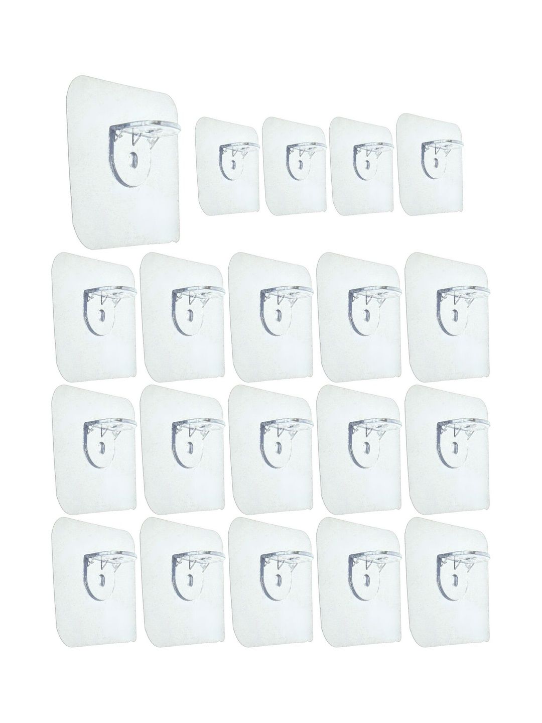 BESTZONE RETAIL MALL 20-Pcs Transparent Self Adhesive Wall Hooks-picture-16