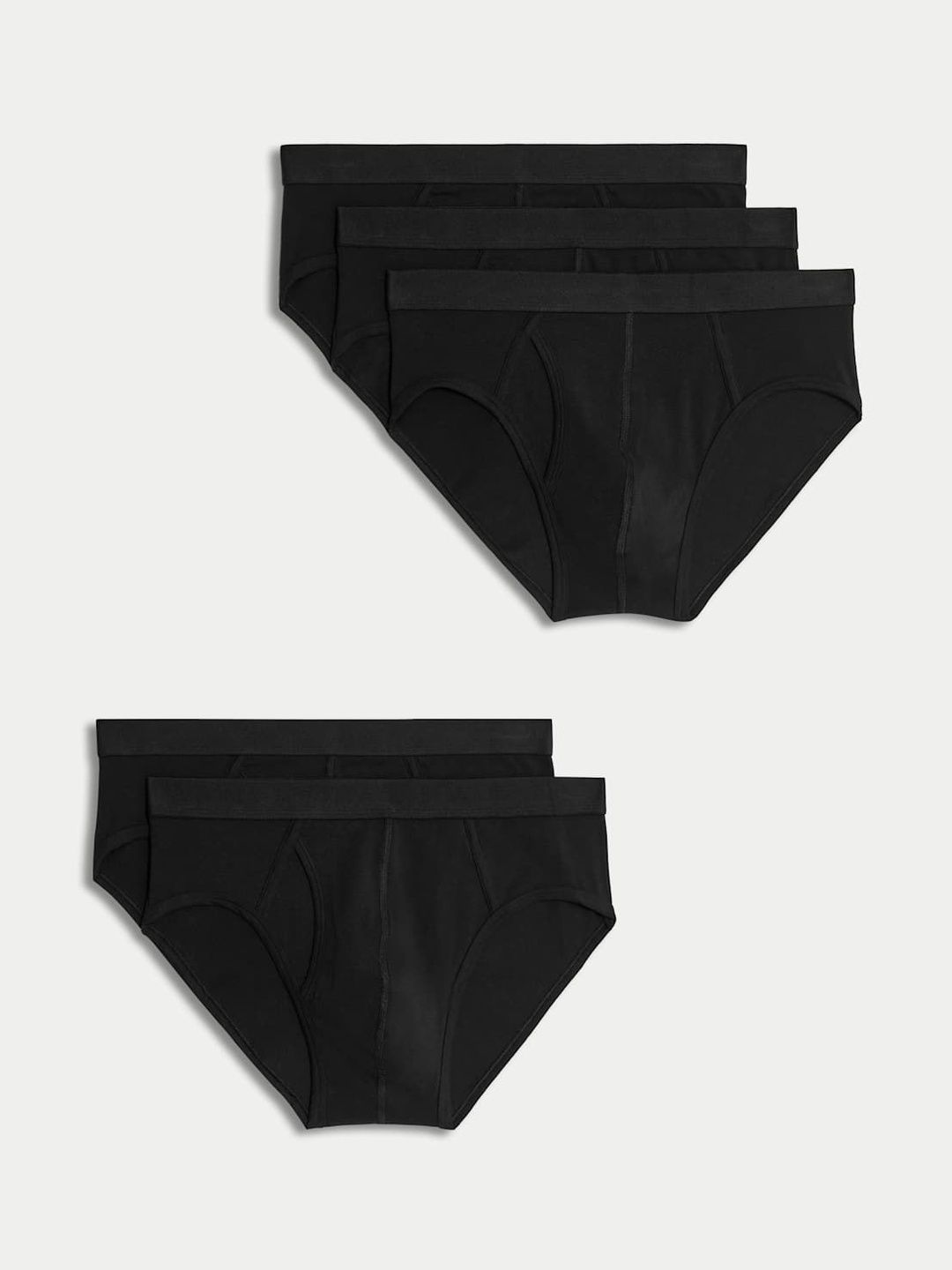Marks & Spencer Pack Of 5 Mid-Rise Basic Briefs-picture-24